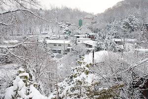  교회 설경